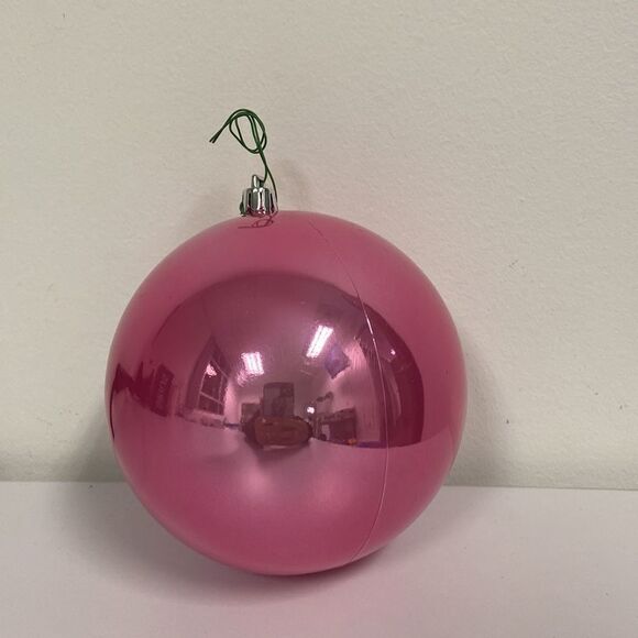 Anthropologie Terrain Pink Shatterproof Pearlescent Ornament - Picture 1 of 2